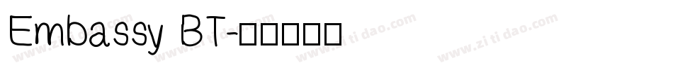 Embassy BT字体转换
